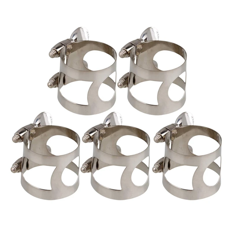 Metal Clarinet Mouthpiece Connector with Twin-Screw Adjustment for Mid-Range E-Sax