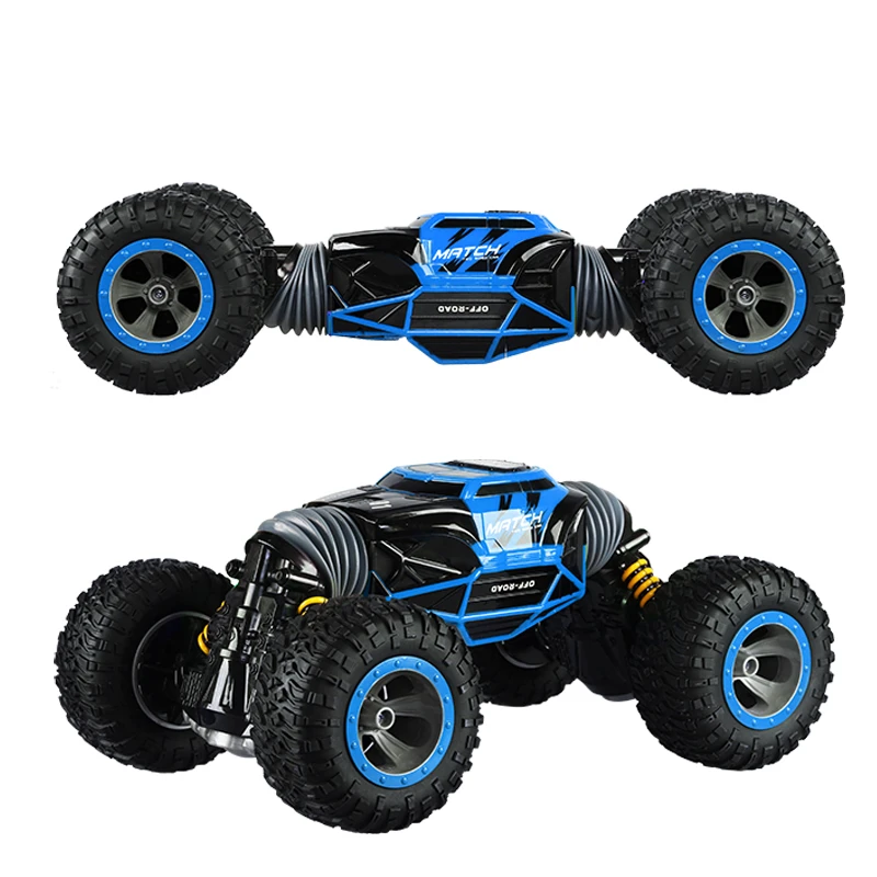AZMA 2,4G 4WD твист-пустынный альпинистский автомобиль игрушки 1:12 среднего размера RC трюк автомобиль внедорожник игрушка радиоуправляемая машина детские игрушки - Цвет: Синий