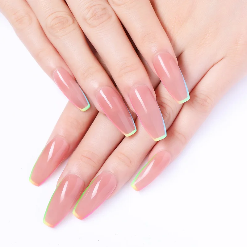 BORN PRETTY Opal Желе Гель лак для ногтей 6 мл полупрозрачный белый розовый Кристальный