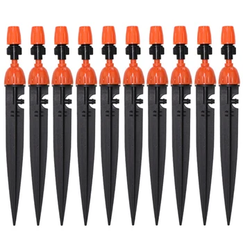 

Garden Irrigation Adjustable 8 Outlets Spray Drippers Sprinkling Watering Kits with Adjustable and Lockable Nozzle 50PCS