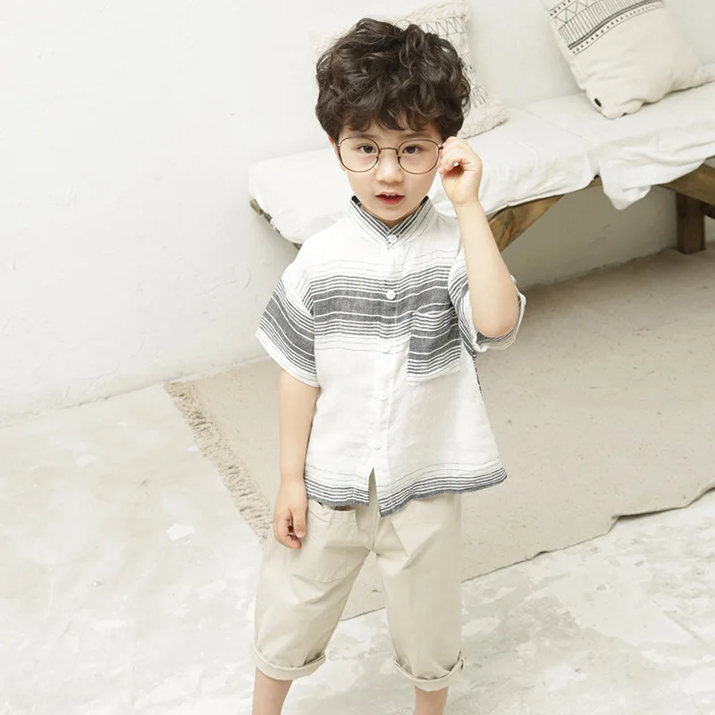[Smby Flagship Store] Childrenswear BOY'S Summer Wear Children Pure Cotton Thin Shirt 276