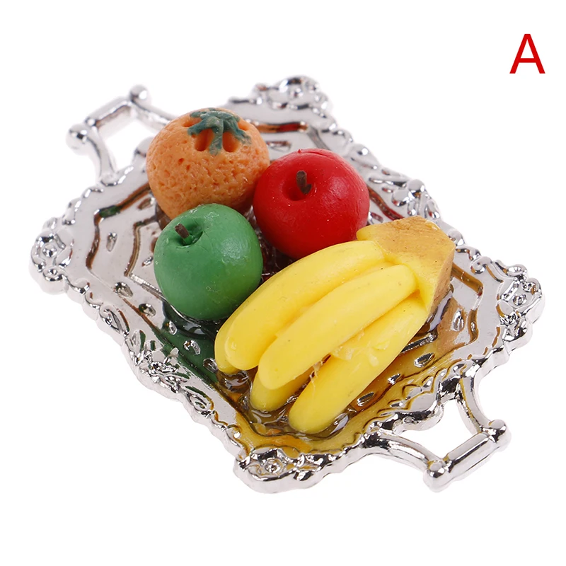 1 шт мини растительное фрукты Microfood игровой сцены, модель 1/12 весы кукольный домик Кухня игрушки Кукольный дом аксессуары - Цвет: A