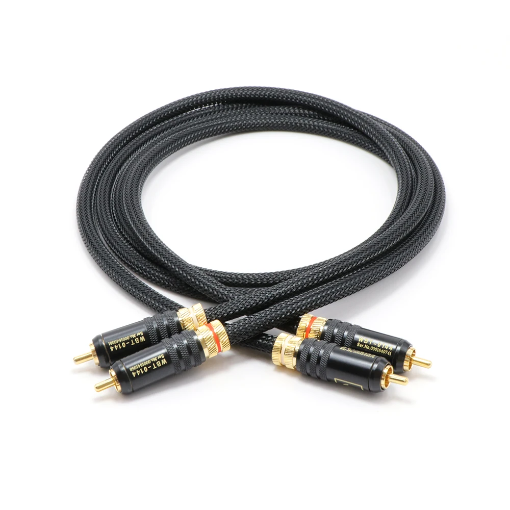 Пара кабелей Rca высшего качества посеребренный RCA кабель Папа папа|audio cable|audio rca