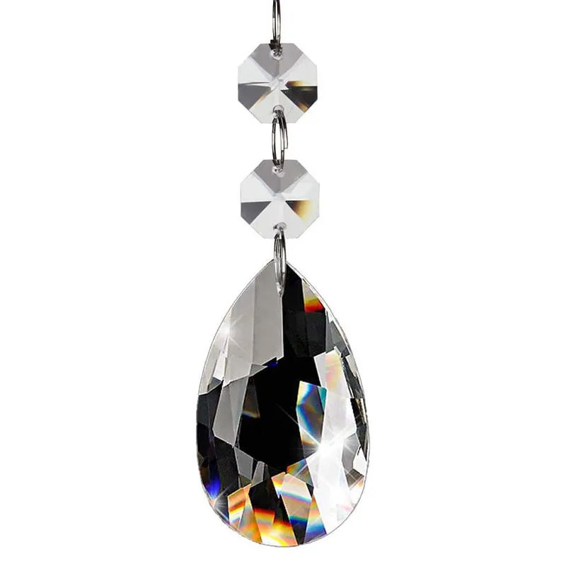 

20Pcs Chandelier Crystals,Clear Teardrop Crystal Chandelier Pendants Parts Beads,Hanging Crystals For Chandeliers(38Mm,Clear)