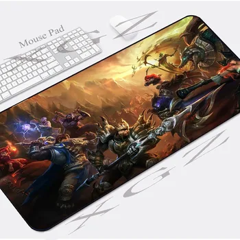 

XGZ Large Game Mouse Pad Black Lock Anime Character Computer Table Mat Fashion Coaster Rubber Slip for Csgo LOL Dota Games