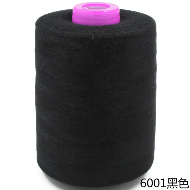 Polyester Sewing Thread 3000 Yards High Strength Spools of Thread Embroidery Sewing Thread Spools for Upholstery Quilting Beading Needlework Black