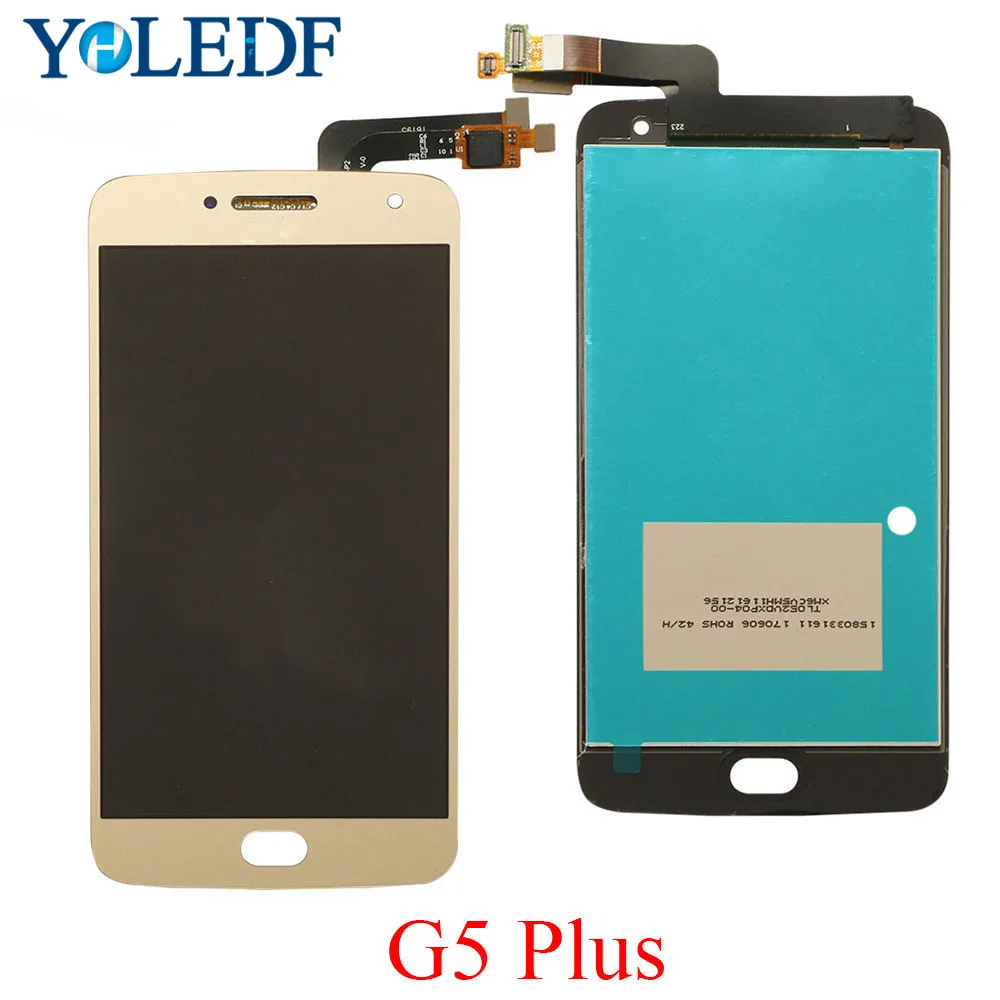 5 2 ''ips lcd для Motorola Moto G5 Plus XT1685 ЖК дисплей с сенсорным экраном дигитайзер сборка