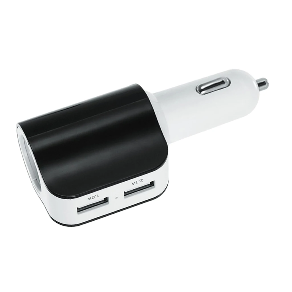 3.1A 2USB односторонняя розетка для автомобильного прикуривателя Разветвитель зарядное устройство