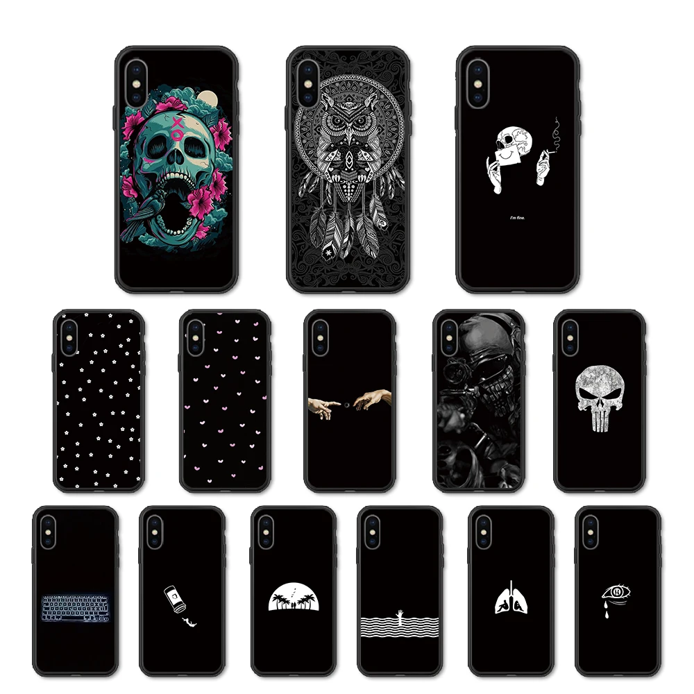 Силиконовый чехол для xiaomi mi 8SE 8 LITE coque xaomi lite Xio мягкая задняя крышка fundas s para череп