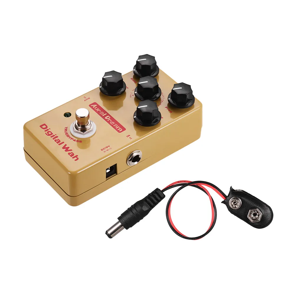 Aural Dream Digital Wah Effect Педаль из алюминиевого сплава Shell True Bypass электрогитарные педали Аксессуары для гитары