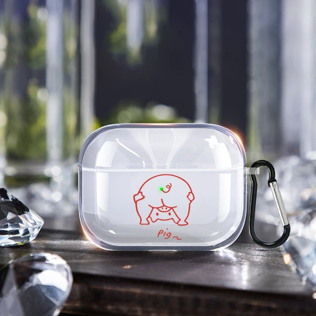 Creative Clear Case For Apple AirPods 3rd Generation (2021) Case with Keychain Compatible with AirPods 3 Cover - LED Visible Style-6