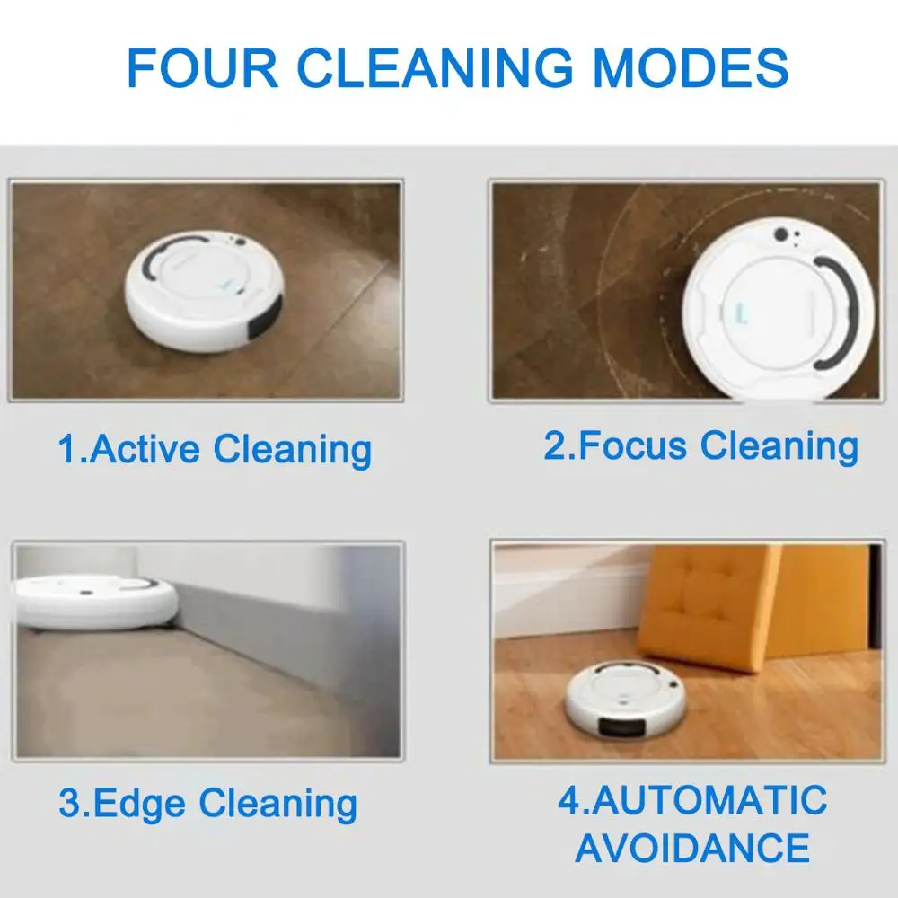 Robotic Vacuum Cleaner 1800Pa Multifunctional Smart Floor Cleaner 3-In-1 Auto Rechargeable Smart Sweeping Robot Dry Wet Cleaner