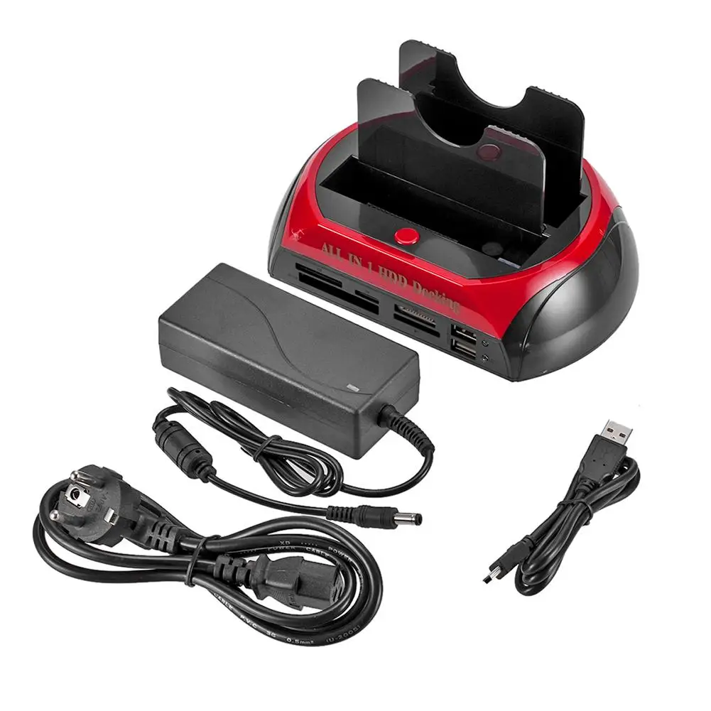 Док-станция для жесткого диска с мульти кард-ридер карт в которое корпус 2 5/3 5