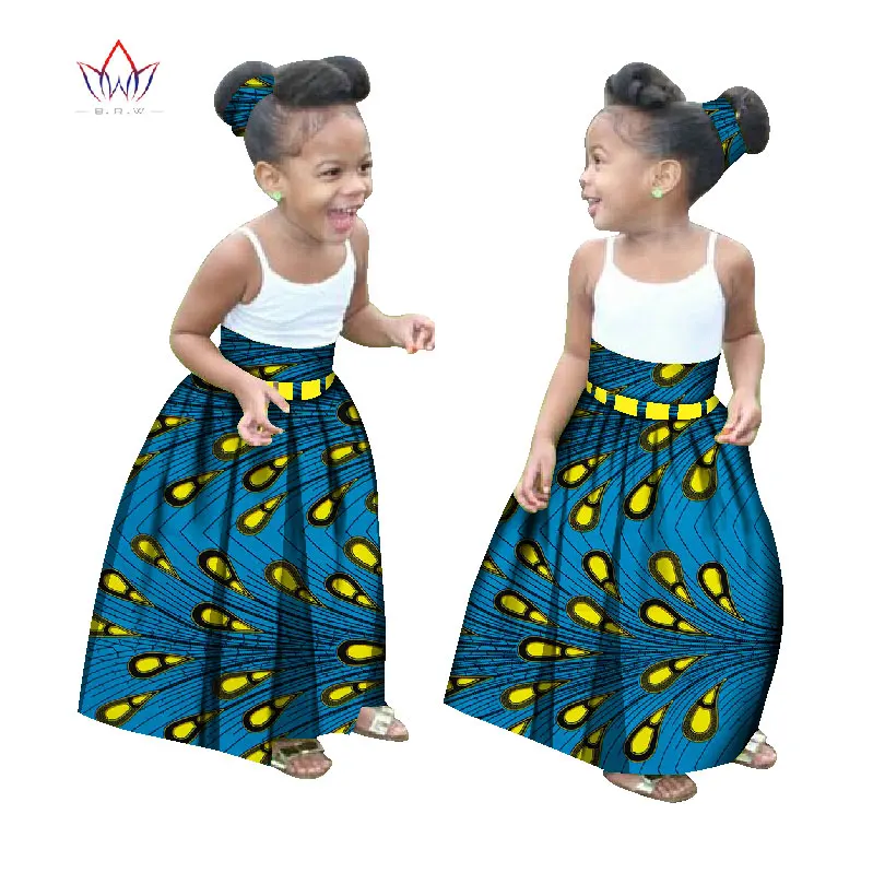 Verão crianças roupas africanas personalizado menina moda