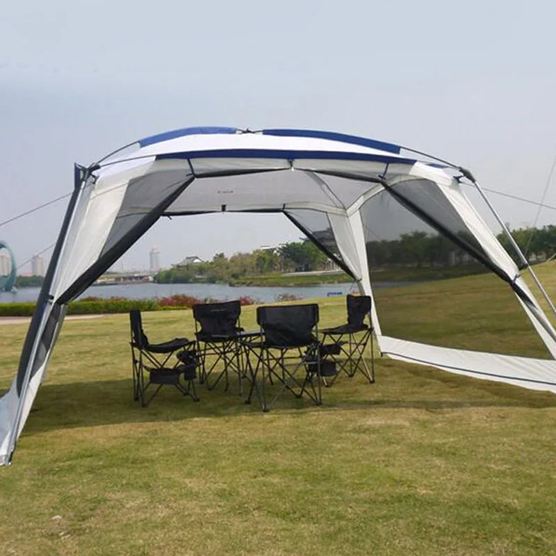 

Outdoor Pergola Camping Sunshade Portable Folding Beach Canopy Rainproof Tent