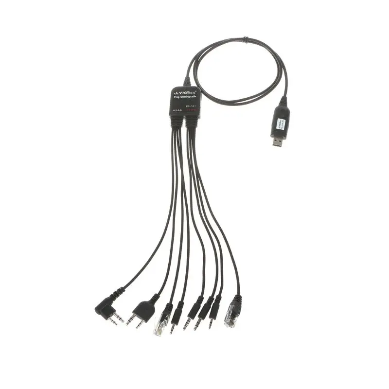 USB 8 в 1 программирующий кабель для Baofeng Kenwood TYT QYT Motorola HYT и т. Д.|Шлейфы мобильных