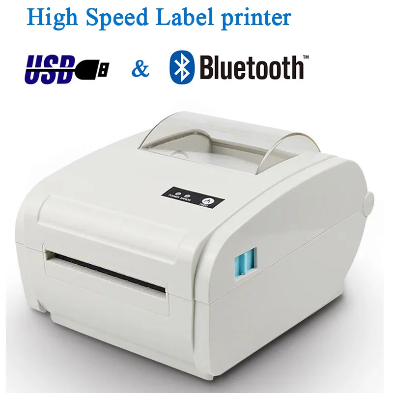 

High speed 110mm USB/Bluetooth Thermal Label Printer Barcode Logistic printer Auto Peeling Portable Printer ZJ9210