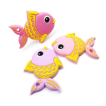 

Baby Teething Toys Silicone Teether Fish shape Teething Necklaces Pendant