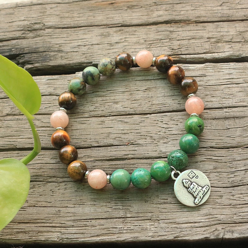 

8mm Stone Beads,Tigers Eye,Sunstone,Awaken,JapaMala Sets,Spiritual Protection Jewelry,Meditation,Inspirational,108 Mala Beads