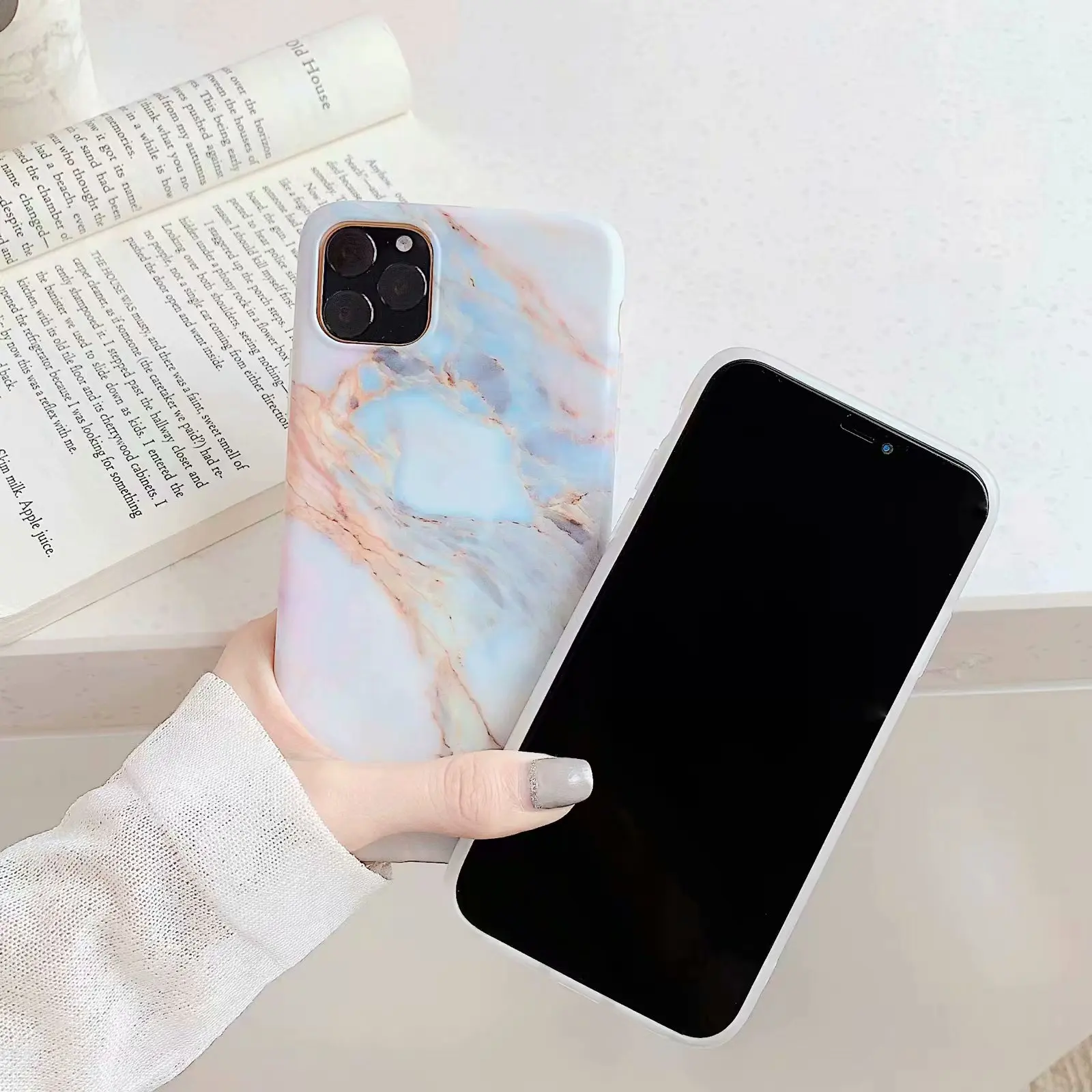 Чехол для Apple iphone 11, мягкий ТПУ, высокое качество, IMD, мраморный защитный чехол bac для iphone 11 Pro Max iphone 11 11pro shell