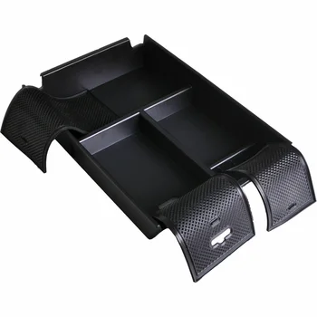 

Center Console Storage box Tray Case Organizer Black For Ford F150 Raptor2009-2014 Interior 1pc Auto