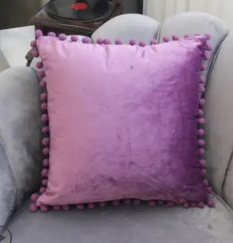 P Solid color super soft High grade Pillow Cover Home Decorate Pillow Case Office Sofa Cushion Cover - Цвет: P