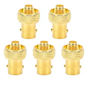 

Coaxial adapter BNC socket to SMA socket HF connection adapter 5 pcs