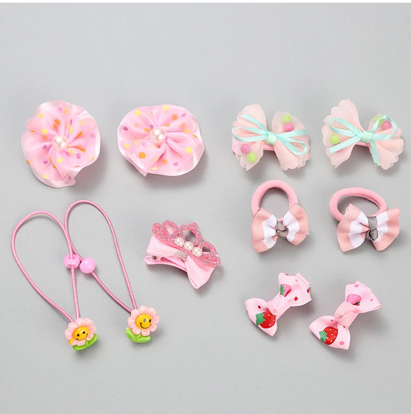Весь набор hello kitty/аксессуары в виде мишки для девочек, эластичные резинки для волос, заколки для волос, заколки, ожерелье, серьги, детский подарок на день рождения