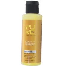 Purc 12% Banana Flavor Keratin Treatment Straightening Hair Repair Damage Frizzy Hair Brazilian Keratin Treatment 100Ml