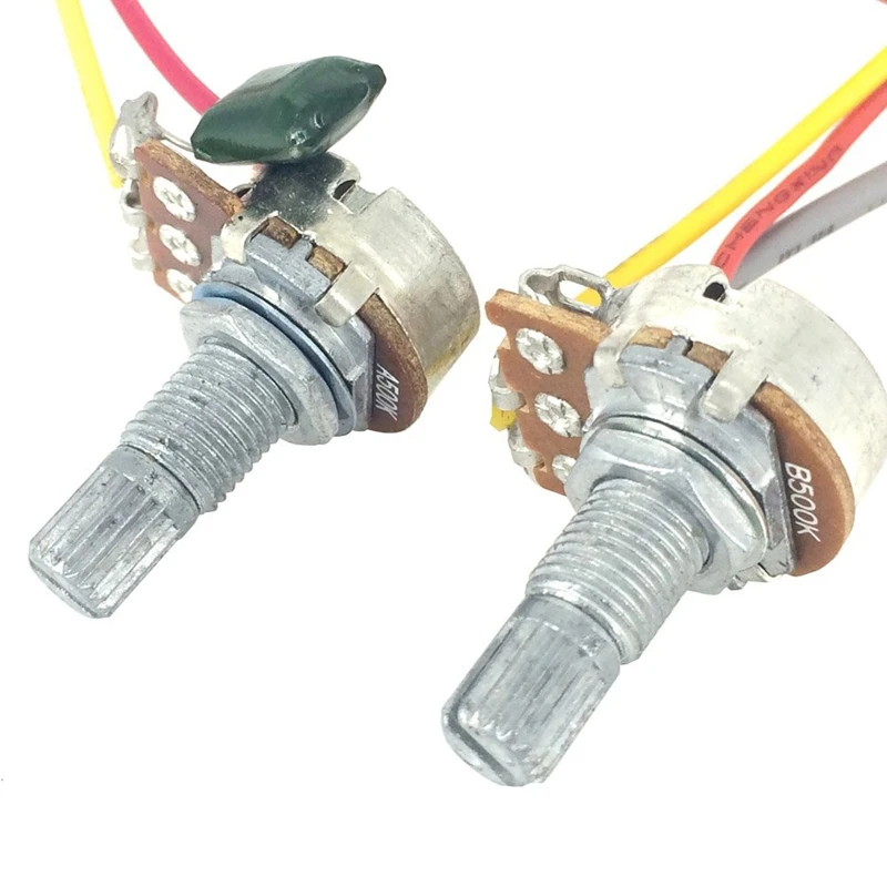 Для Lp Электрогитары предварительно смонтированный монтажный жгут 2V2T 3-х полосная тумблер 500K Горшки Jack для гитары Gibson Lp Замена