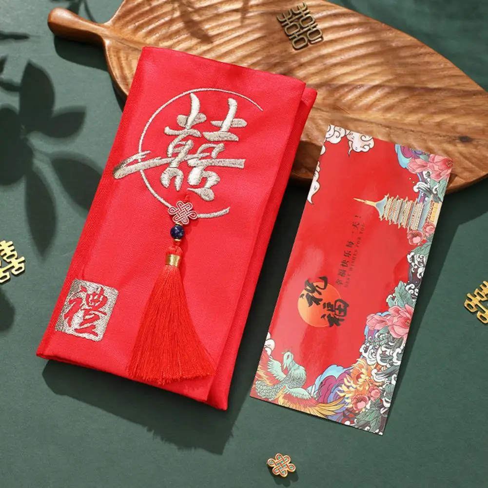 Bright-colored Useful Sincere Wishes Lucky Money Pocket Charming Envelope Eye-catching for Special Occasions | Дом и сад