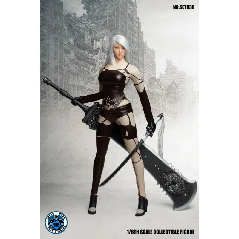 Супер утка SET030 1/6 женский косплей на заказ NieR 2B робот Automata голова лепить тело комплект одежды 1" Сделай сам фигурка