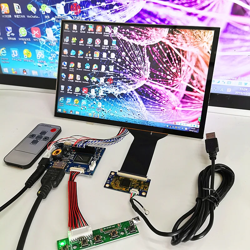 Módulo de Toque Capacitivo com Tela de 10 Polegadas Kit1280x800 Ips Hdmi Lcd Carro Raspberry pi 10 Pontos Monitor de Toque Capacitivo