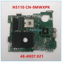 Высокое качество для N5110 Материнская плата ноутбука CN-0MWXPK 0MWXPK 48.4IE07.021 HM67 GT520M работает хорошо