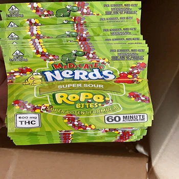 

100pcs nerds rope medicated Zip lock Pouches Aluminum Mylar Bags free shipping