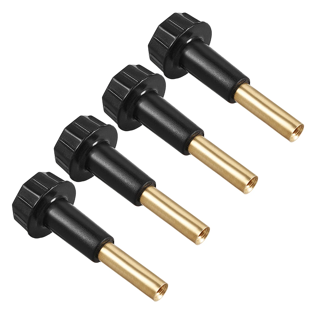 

uxcell 4 Pcs Replacement Lamp Turn Knob 19mm x 13mm with Extensions 17mm x 4mm Black Removable Turn Knob