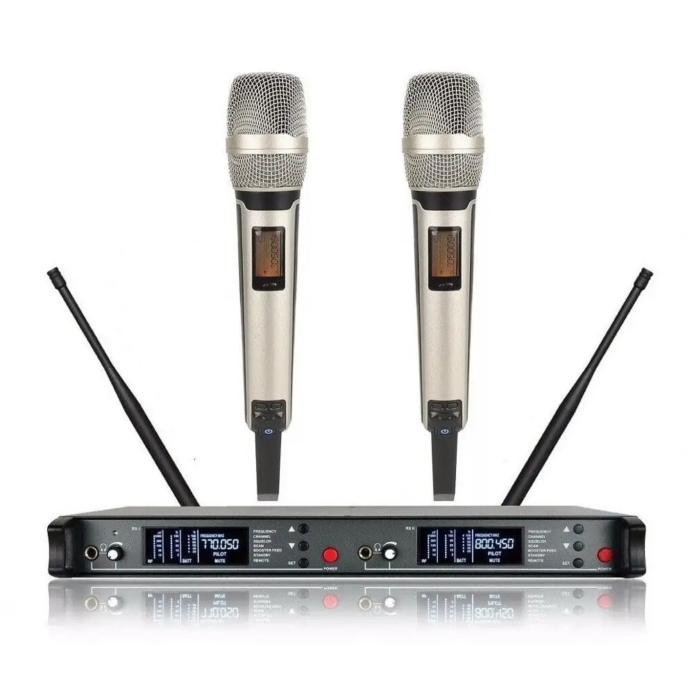 SKM 9000 KTV сценическая производительность беспроводной двойной ручной/гарнитура/нагрудный вокальный микрофон Система 2 канала