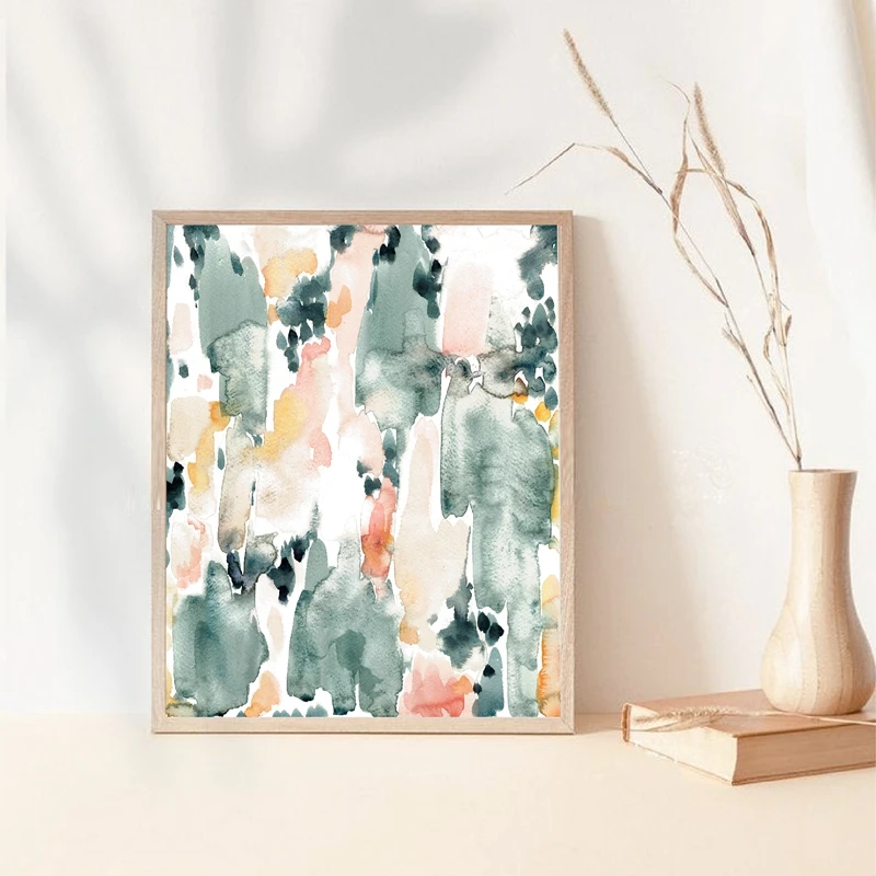 Pastel Abstract Watercolor Print