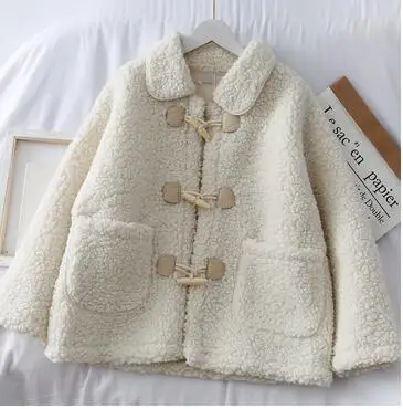 beige parkas Женские парки, зимние пальто из искусственной овчины, толстая хлопковая теплая Женская куртка, модное Стеганое пальто, верхняя одежда, розовые пальто - Цвет: beige parkas