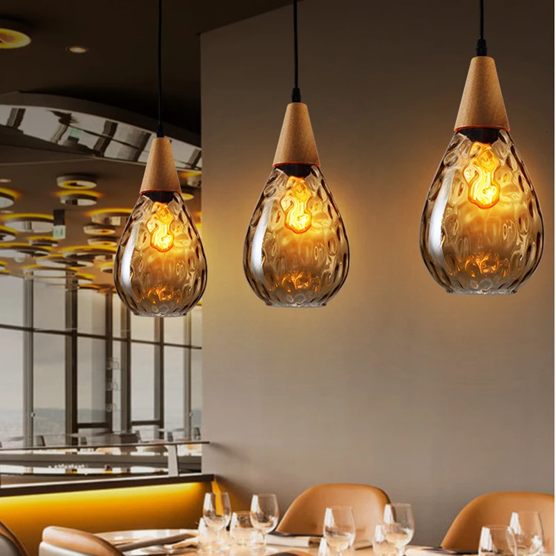 Современный Креативный Европейский стеклянный подвесной светильник светодиодный E27 с 3 цветами для спальни/ресторана/гостиной/кухни/кафе/отеля/офиса