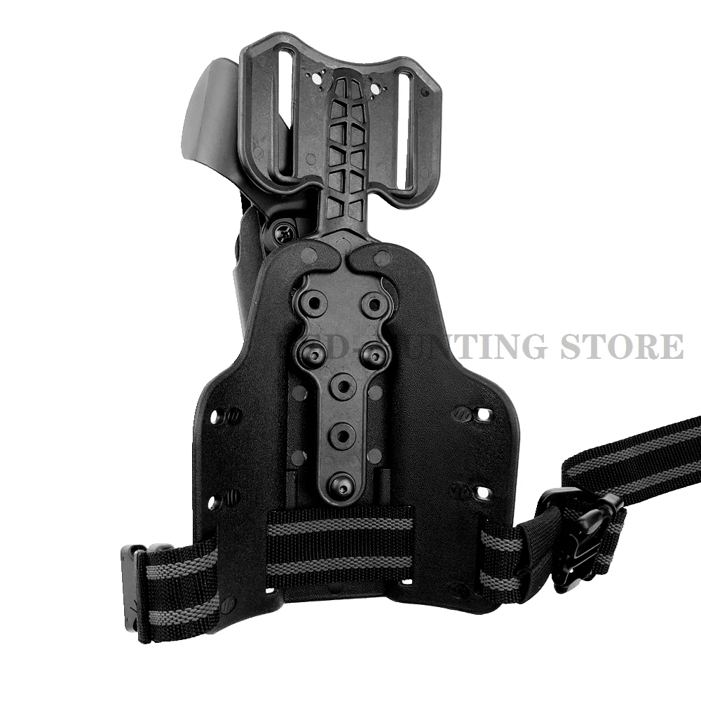 Tactical Drop Flex Adapter with Leg Shroud Assembly QLS 19 and QLS 22  Polymer for Leg Gun Holster