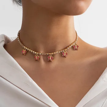 

accessories microscope monolayer tassel sautoir temperament and fresh design feeling set auger butterfly necklace