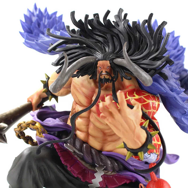 27 см один кусок звери Пираты четыре императора Kaido Combat Ver праздничный подарок ПВХ фигурка Коллекционная модель игрушки