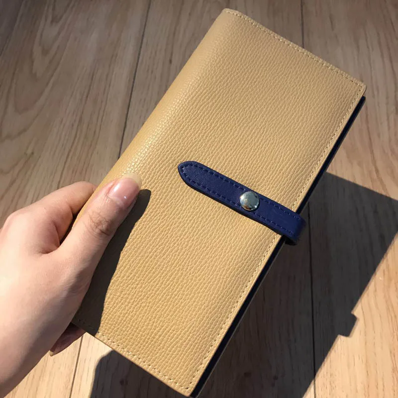 Новинка 2020 высококачественный длинный женский кошелек клатч из воловьей кожи