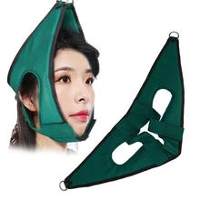 Cinto de tração ajustável, alívio de dor no pescoço, macio, cuidados com elasticidade, recuperação, cinto de algodão grosso, fácil de usar, portátil