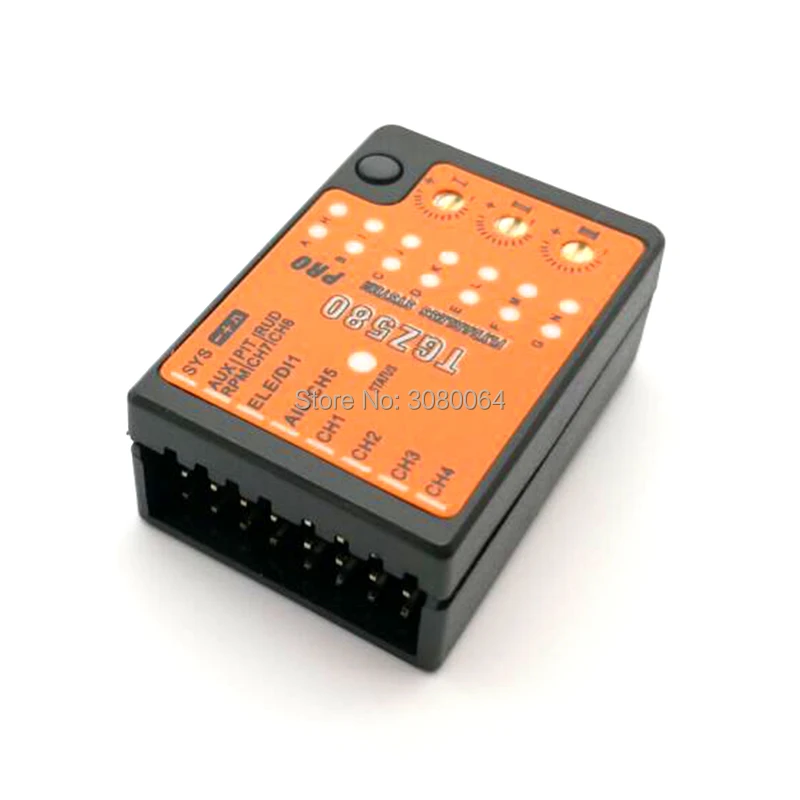 Microbeast Plus PRO TGZ580 отношение управления 3-axis Gyro Flybarless 4,5~ 10В для радиоуправляемого вертолета Запчасти