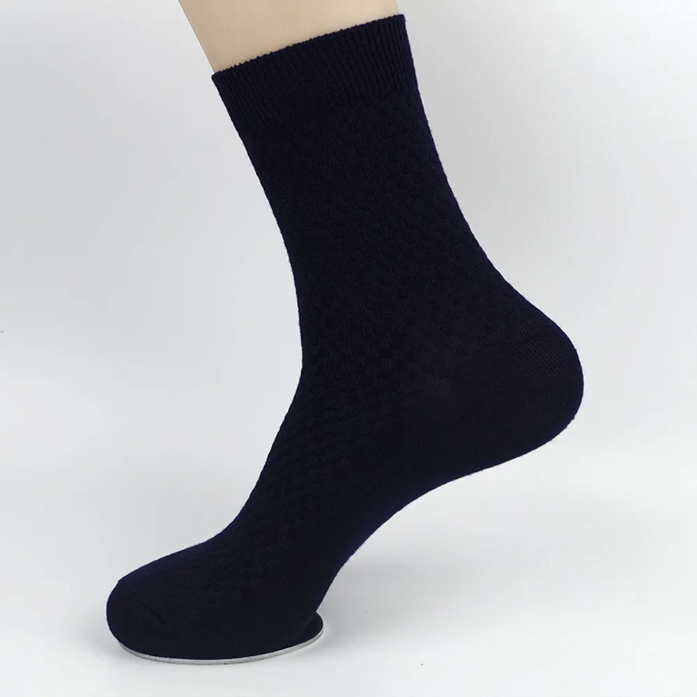 1 пары мужских носков, мужские носки из бамбукового волокна, брендовые Новые повседневные бизнес антибактериальные дезодоранты, дышащие мужские длинные носки - Цвет: DB