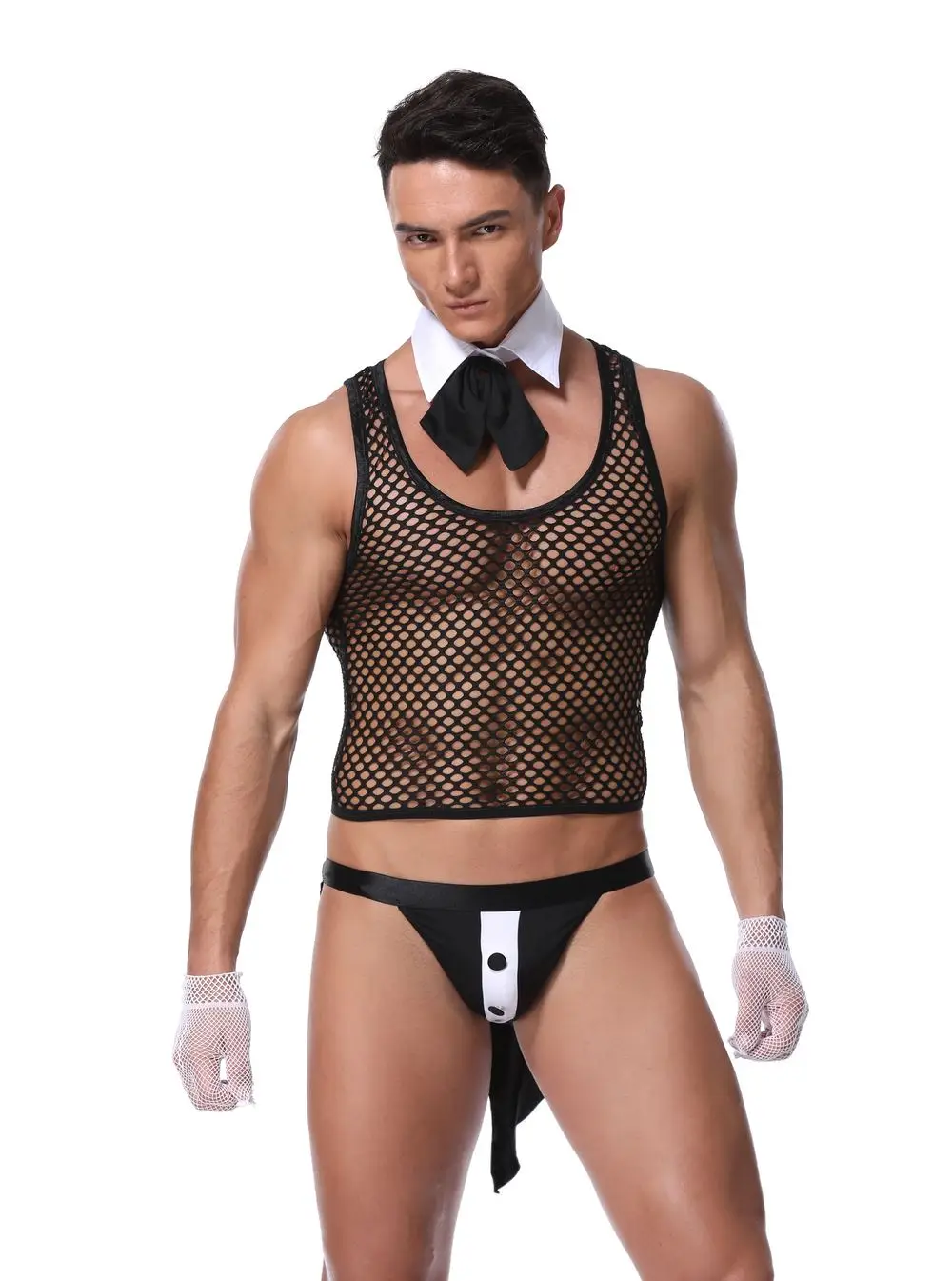 

Hot Erotic Men Sexy Waiter Outfit Cosplay Costume Men Maid Lingerie Cosplay Costumes for Sexy Men