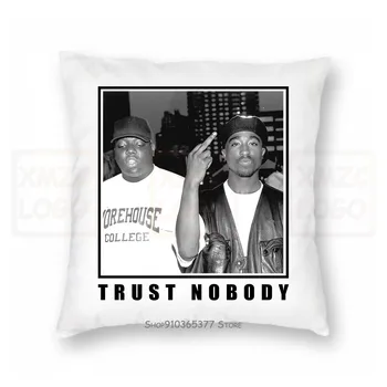 

Trust Nobody Tupac 2Pac Shakur Notorious Big Men's Printed Pillow case Mens Homme Clothing Harajuku