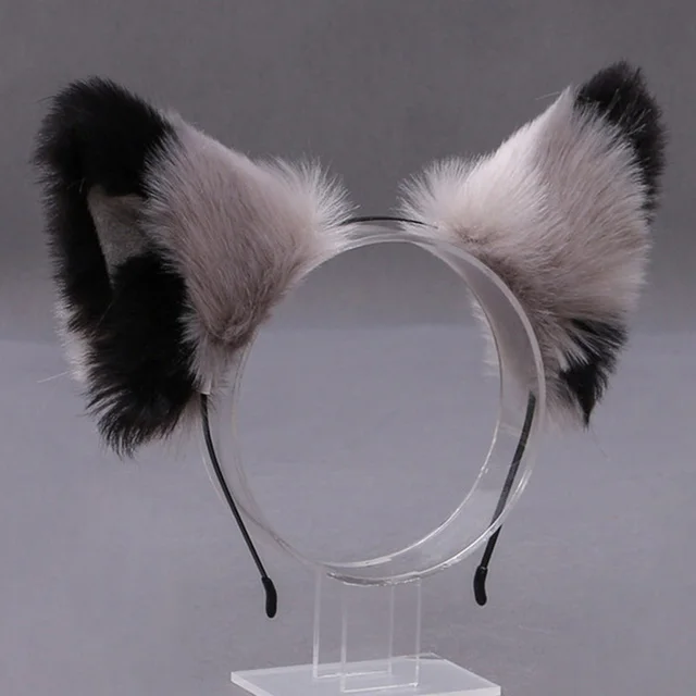 Cosplay Cute Cat Fox Fur Ear Hair Hoops Anime Lolita Hairband Fur Headbands Clip Women Girl Hair Accessories Ear Hair Band 10